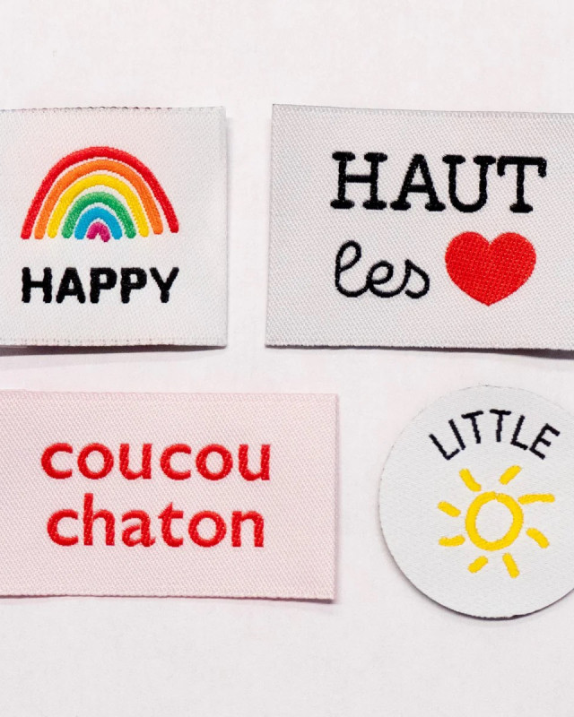 Ecussons : Etiquette Tissée Ikatee Colorful  - Mercerine