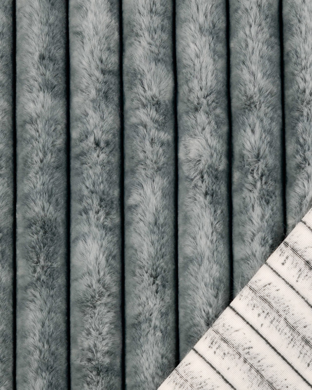 Tissu Fausse Fourrure Noir Et Blanc - 4 Bandes De 5x180 Cm - Pour Couture, Déguisement, DIY (Barbe Père Noël)