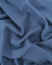 Tissu Viscose Motif Relief Bleu Foncé Oeko-Tex