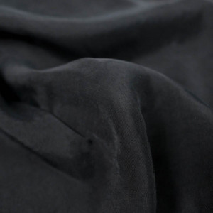 Tissu Cupro noir - Mercerine