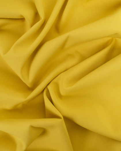 Viscose Twill Épaisse Unie Jaune - Mercerine