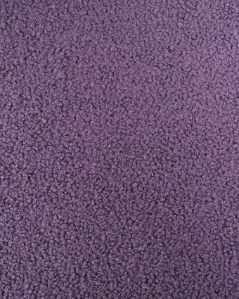 Tissu Bouclette Aubergine - Oeko-Tex - Mercerine