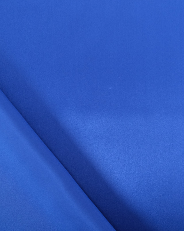 Satin de Soie Bleu Electric Alicia - Mercerine