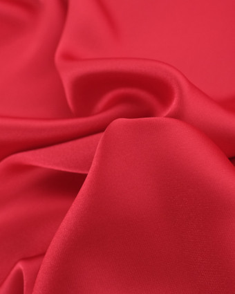 Tissu Satin Rouge Magenta - Mercerine