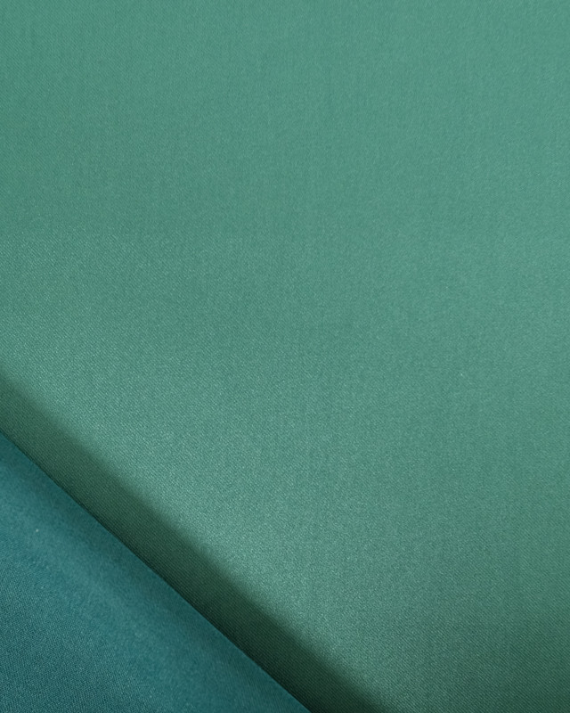 Tissus au mètre : Tissu Satin Vert Sapin - Mercerine