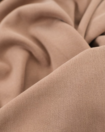 Tissus au mètre : Tissu Modal Olivia Taupe - Mercerine