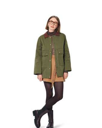 Patron de couture Manteau femme - Burda 5941 - Mercerine