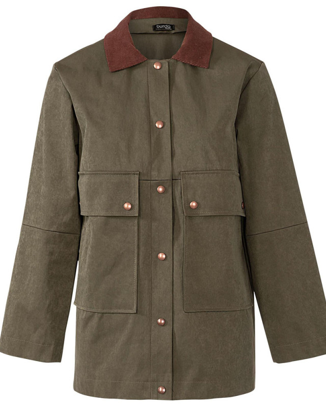 Patron de couture Manteau femme - Burda 5941 - Mercerine