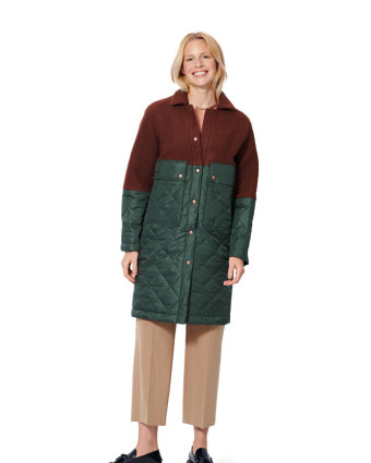 Patron de couture Manteau femme - Burda 5941 - Mercerine