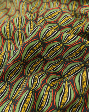 Tissu Viscose Manioc Cactus Oeko-Tex - Mercerine