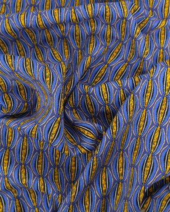 Viscose Manioc Bleu Oeko-Tex - Mercerine
