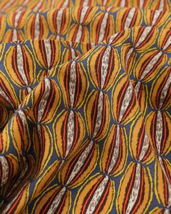 Tissu Viscose Manioc Havane  Oeko-Tex - Mercerine