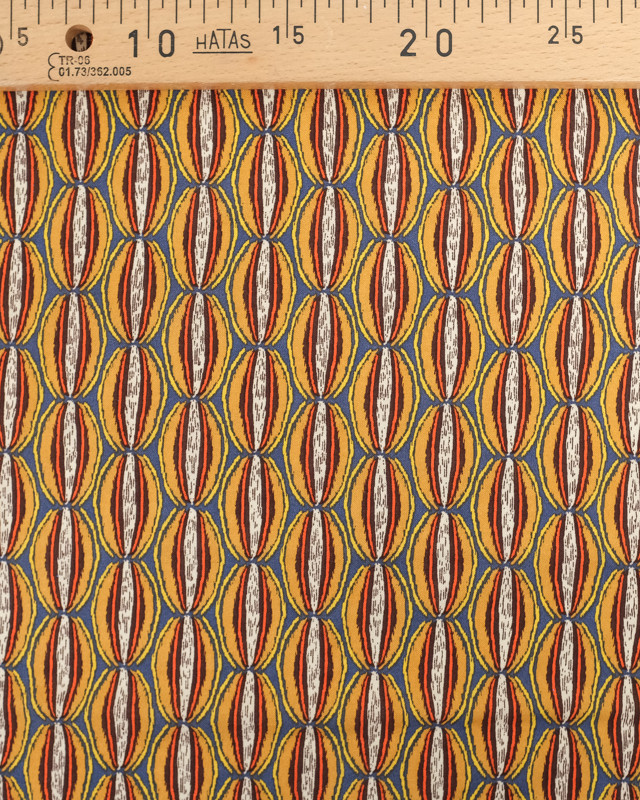 Tissu Viscose Manioc Havane  Oeko-Tex - Mercerine