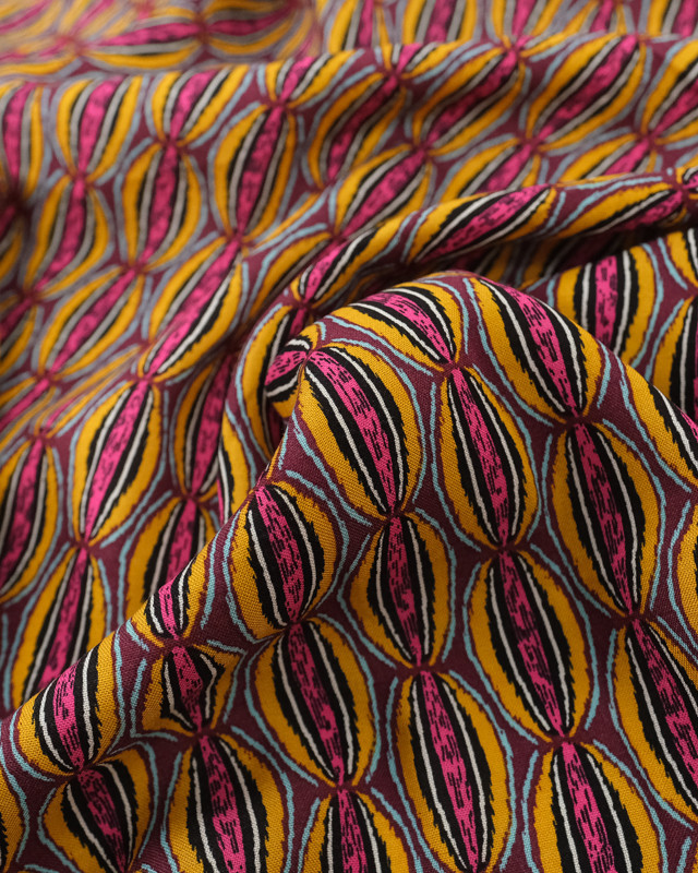 Viscose Manioc Prune Oeko-Tex - Mercerine