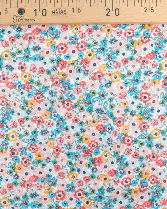 Tissu Popeline De Viscose Idylle Ciel  Oeko-Tex - Mercerine