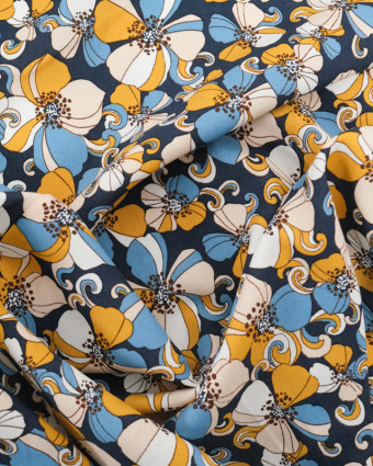Viscose Belinda Marine Oeko-Tex - Mercerine
