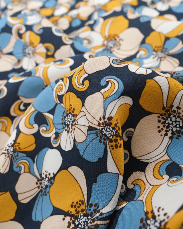 Viscose Belinda Marine Oeko-Tex - Mercerine
