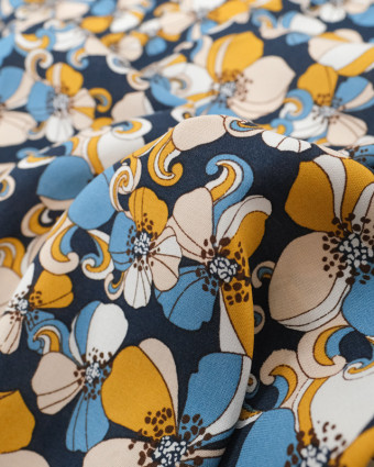 Viscose Belinda Marine Oeko-Tex - Mercerine
