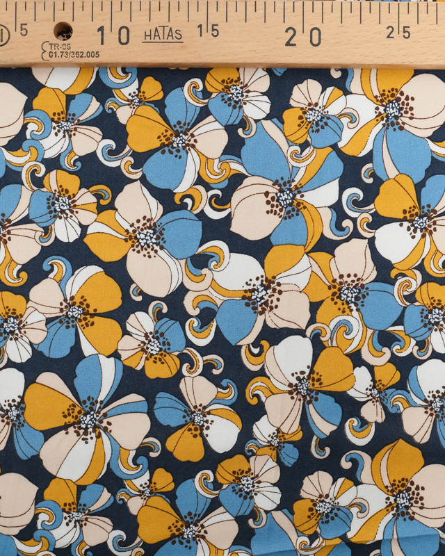 Viscose Belinda Marine Oeko-Tex - Mercerine
