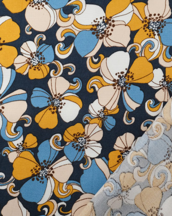 Viscose Belinda Marine Oeko-Tex - Mercerine
