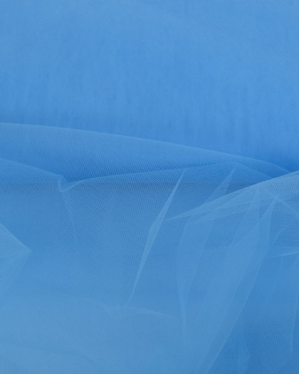 Tulle Souple 300cm Bleu Ciel - Mercerine
