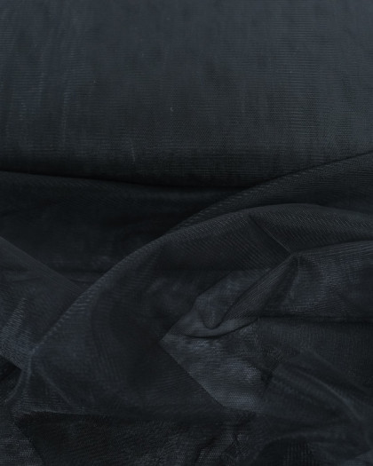 Tulle Doux 300cm Noir - Mercerine