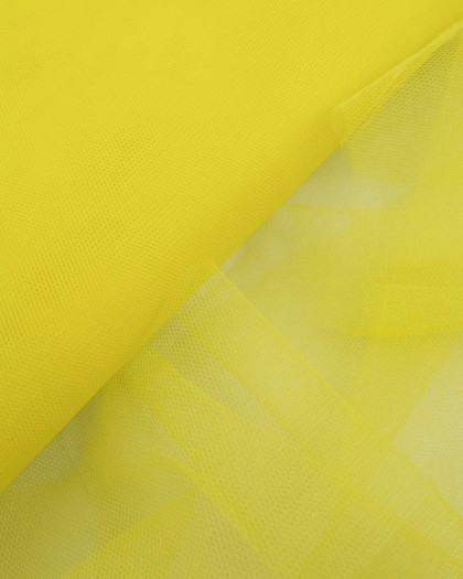 Tissu Tulle Rigide 150cm Jaune - Mercerine