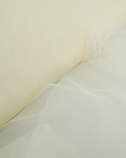 Tissu Tulle Rigide 150cm Ivoire - Mercerine