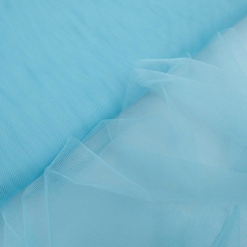 Tissu Tulle Rigide 150cm Bleu Leger - Mercerine