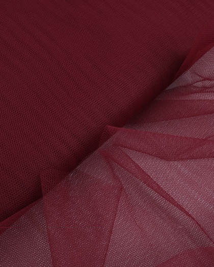 Tulle Rigide 150cm Rouge Grenat - Mercerine