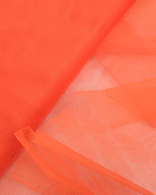 Tissu Tulle Rigide 150cm Orange - Mercerine