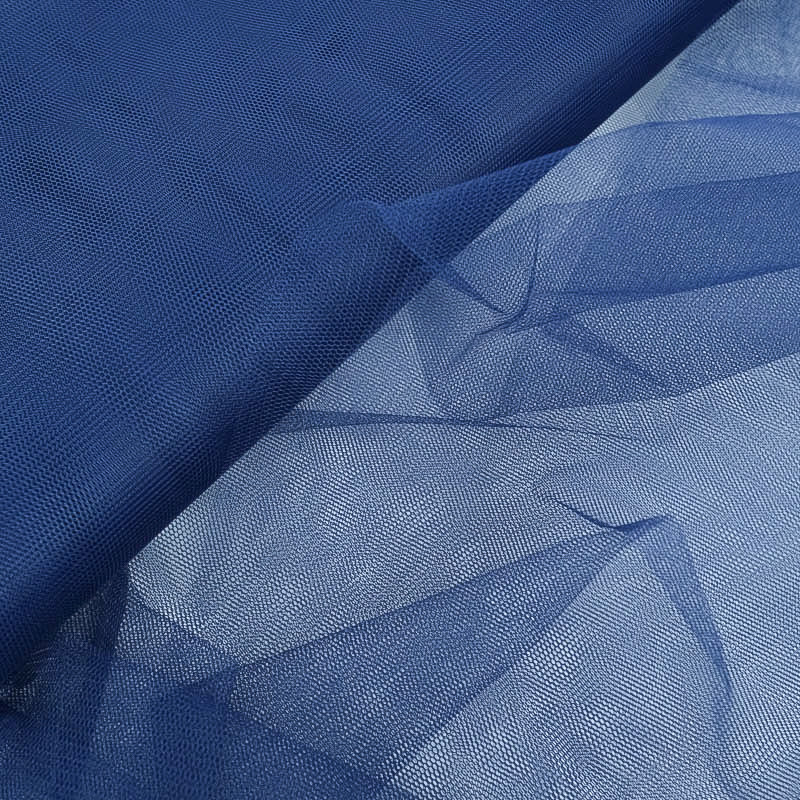 Tissu Tulle Rigide 150cm Bleu Marine - Mercerine