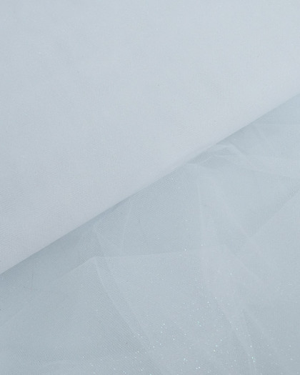 Tulle Paillette Blanc 150cm - Mercerine