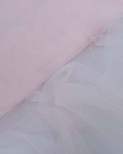 Tulle Paillette Rose 150cm - Mercerine