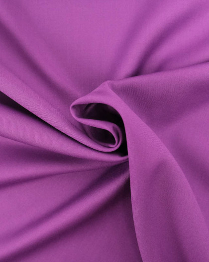 Tissu Serge Polyviscose Violet  - Mercerine