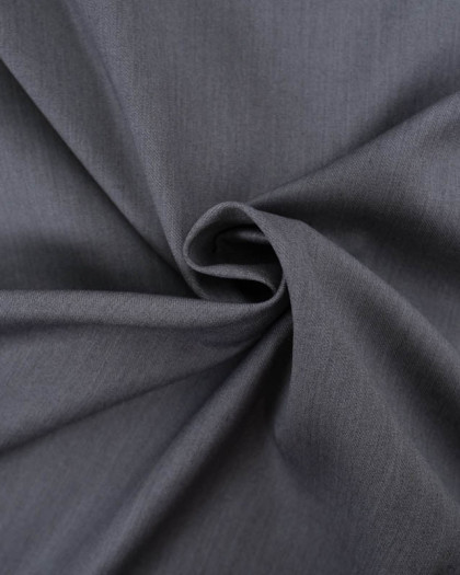 Sergé Polyviscose Gris Fonce  - Mercerine
