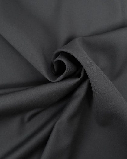 Sergé Polyviscose Noir  - Mercerine