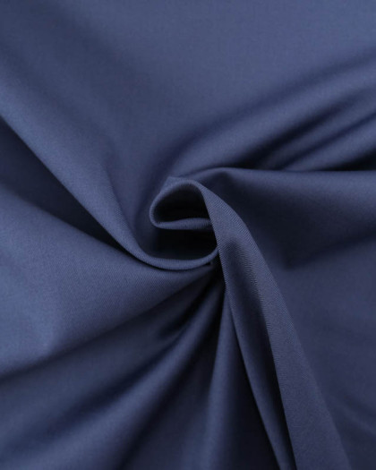 Sergé Polyviscose Bleu Indigo - Mercerine