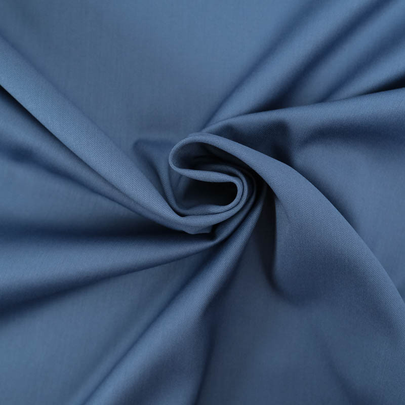 Tissu Sergé Polyviscose Bleu Denim - Mercerine
