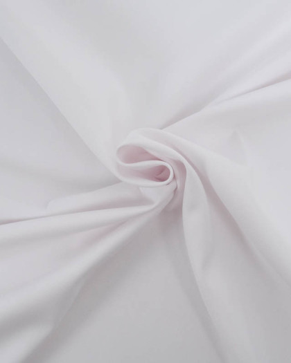Tissu Sergé Polyviscose Blanc  - Mercerrine