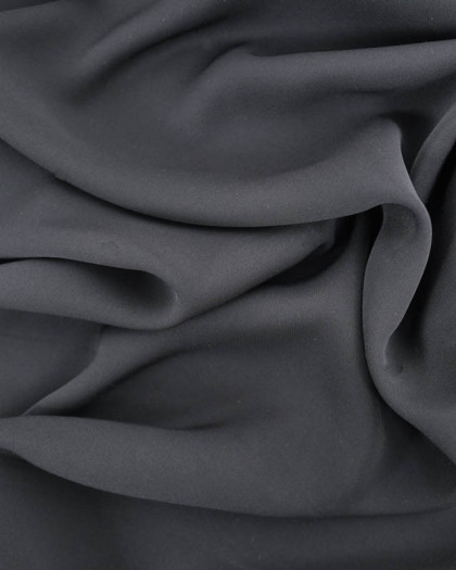 Tissu Crêpe Noir Belle Main - Mercerine
