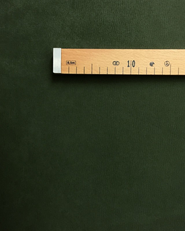 Tissu simili cuir daim vert kaki Abilene - Mercerine