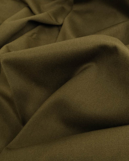 Tissu Serge Coton Oekotex Sanforise Avocat - Mercerine