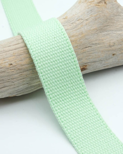 Sangle Coton Vert Menthe - Mercerine