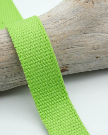 Sangle Coton Vert Anis - Mercerine