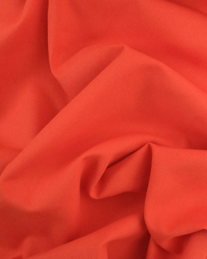 Tissu uni grande largeur Rouge Corail Diabolo - Mercerine