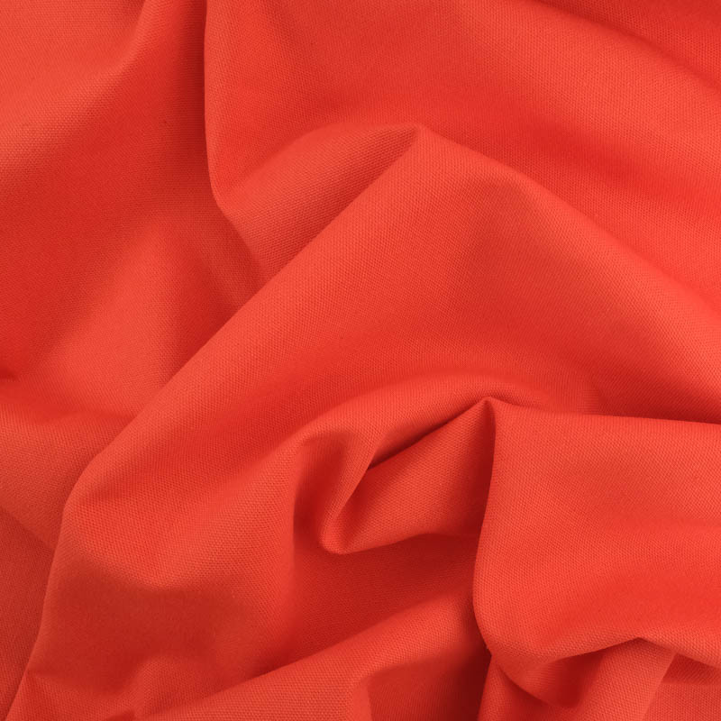 Tissu uni grande largeur Rouge Corail Diabolo - Mercerine