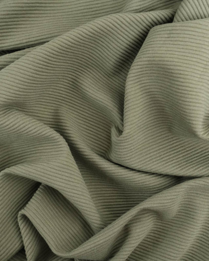 Jersey Ottoman Kaki Oeko-Tex - Mercerine