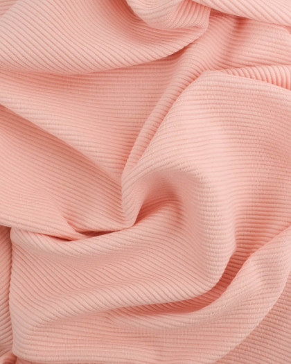Jersey Ottoman Rose Pâle Oeko-Tex - Mercerine