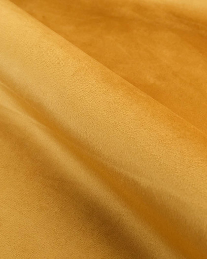 Tissu Velours Epais Ameublement Moutarde Elise - Mercerine